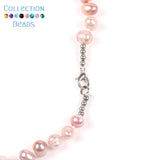 Natural Freshwater Rice Pearl Beads Choker Necklace for Women 7-8mm