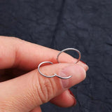 Titanium Hinged Segment Hoop CZ Pave Helix Cartilage Earring