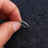 Titanium Hinged Segment Hoop CZ Pave Helix Cartilage Earring
