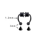 Stainless Steel Magnetic Horseshoe Nose Ring Non-Piercing Nose Clip Nose Jewelry