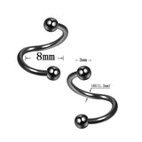 Unisex Hip Hop Ear Stud Body Piercing Rings