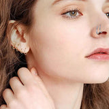 3Pcs Double Nose Ring Hoop Set 6/8/10mm