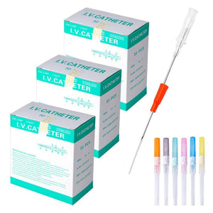 Sterile Piercing Needle Disposable I.V. Catheter Cannula Set 14G-24G
