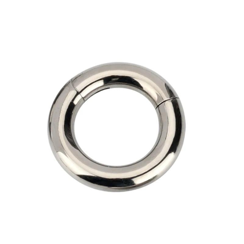 G23 Titanium PIERC Hinged Segment Hoop Earrings Large Size Nose Rings 10G-6G