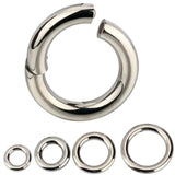 G23 Titanium PIERC Hinged Segment Hoop Earrings Large Size Nose Rings 10G-6G