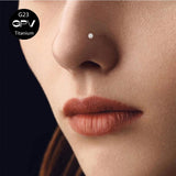 Multicolor Zircon G23 Titanium Nose Nail 0.8mm