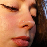 5Pcs CZ Gem Surgical Nose Piercing Stud Crystal Stainless Steel
