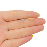 ASTM F136 Titanium Double Row Zircon Ring Nose Rings