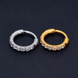 Titanium Nose Ring CZ Zircon Hoop Body Jewelry