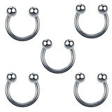 84PCS Body Piercing Kit Ear Nose Eyebrow Plier Clamp Steel Needles Tool Set