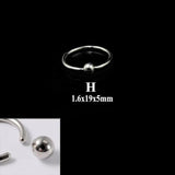 316 Stainless Steel Nose Ring Stud Earrings CBR Body Jewelry