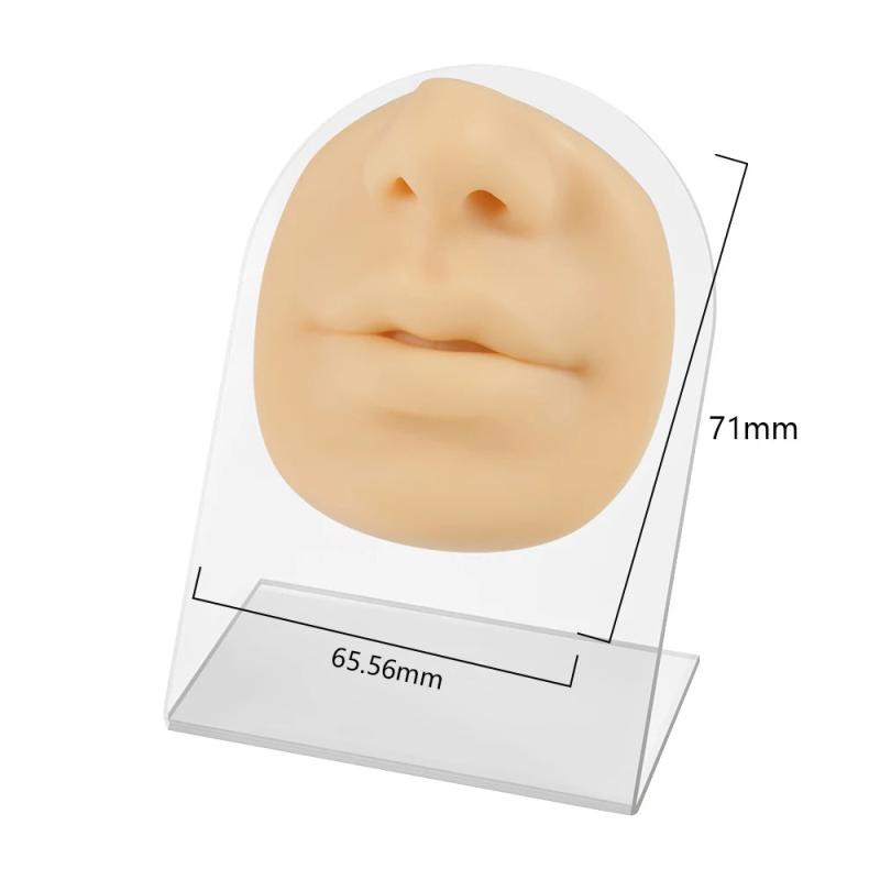 Silicone Mouth & Nose Model for Piercing Display