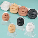 Silicone Mouth & Nose Model for Piercing Display