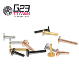 10Pcs G23 Titanium Base For Labret Nose Piercing Ring Earrings