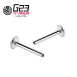 10Pcs G23 Titanium Base For Labret Nose Piercing Ring Earrings