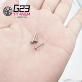 10Pcs G23 Titanium Base For Labret Nose Piercing Ring Earrings