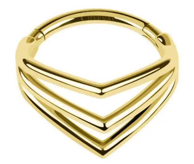 Titanium Clicker Nose Ring Ear Piercing F136