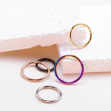 Titanium Clicker Piercing Nose Ring Hoop F136