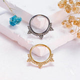 Titanium Clicker Piercing Nose Ring Hoop F136