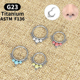 Crystal Nose Ring Earrings Piercing G23 F136 Women Nipple Ring Body Piercing