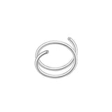 2Pcs Stainless Steel Nose Hoop Ring Nostril Piercing Body Jewelry