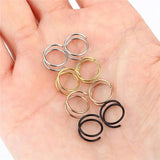 2Pcs Stainless Steel Nose Hoop Ring Nostril Piercing Body Jewelry