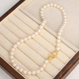 Grey Pearl Chokers Necklace for Women Girls Bridals Wedding Banquet Necklaces