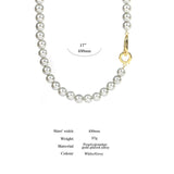 Grey Pearl Chokers Necklace for Women Girls Bridals Wedding Banquet Necklaces