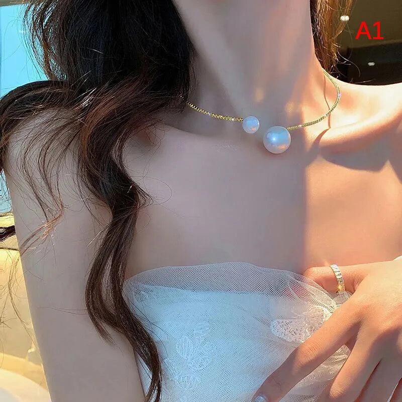 1PC Simulated Pearl Bridal Jewelry sets Adjustable Necklace