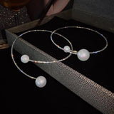 1PC Simulated Pearl Bridal Jewelry sets Adjustable Necklace