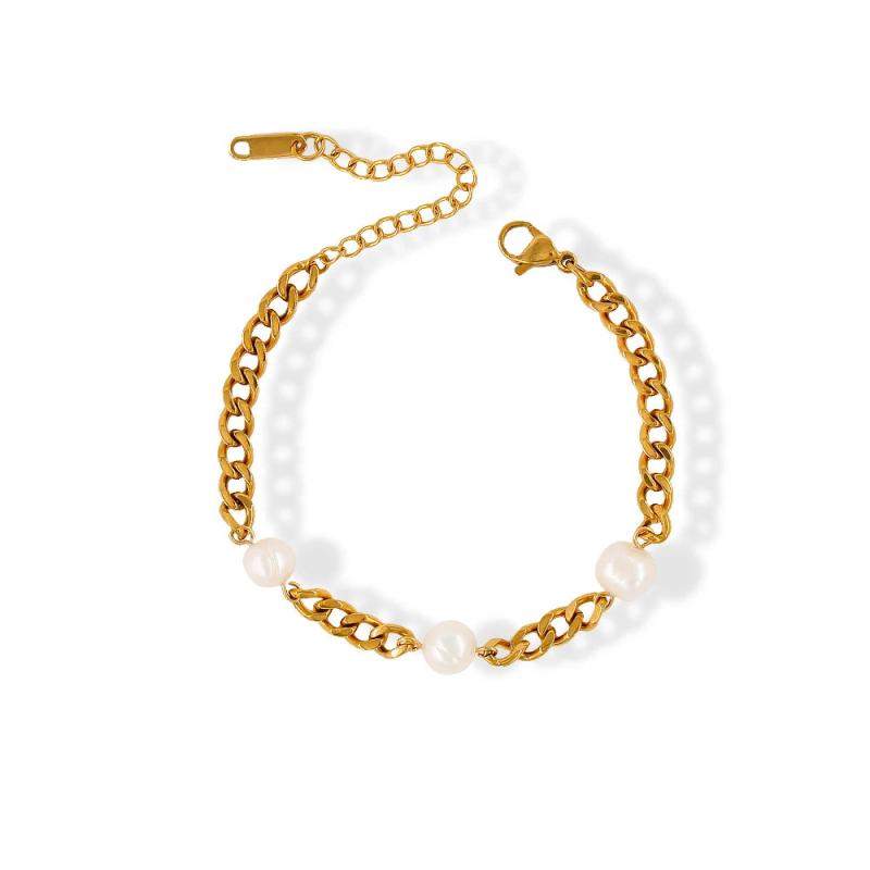 Bohemia Pearl Necklace Cuban Chain Choker