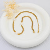 Bohemia Pearl Necklace Cuban Chain Choker