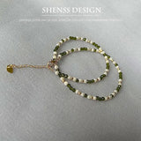 Shell Pearl Spinel Necklace