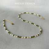 Shell Pearl Spinel Necklace