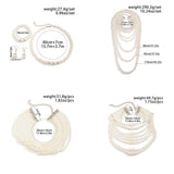 Layers Pearl Choker Necklace for Women Pearl Bead Maxi Chain Christmas Party