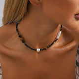 Retro Pearl Stone Necklace for Women - Party Gift Jewelry