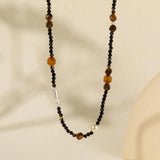 Retro Pearl Stone Necklace for Women - Party Gift Jewelry