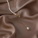 Baroque Freshwater Pearls Choker Necklace Women Party Jewelry N607
