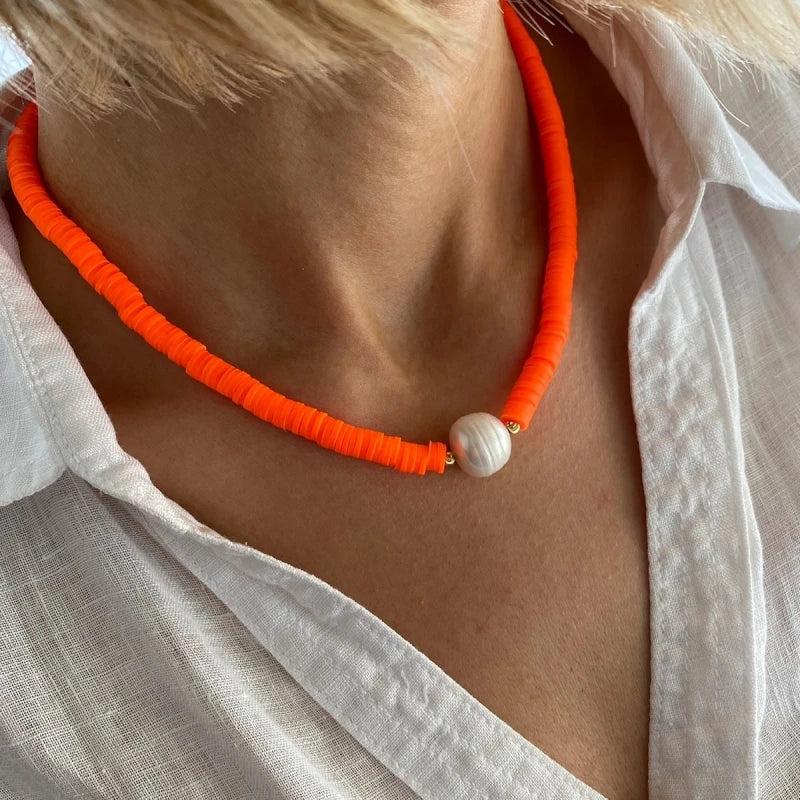 Boho Freshwater Pearl Choker Necklaces for Women
