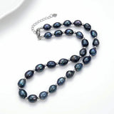 Vintage Freshwater Pearl Necklace Baroque Pearls Bead Chain Wedding