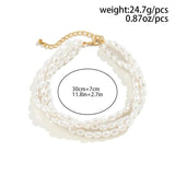 Baroque Pearl Heart Pendant Necklace for Women Short Necklac