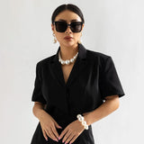 Pearl Beads Choker Necklace for Women Charms Ladies Collar Jewelry