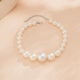 Pearl Beads Choker Necklace for Women Charms Ladies Collar Jewelry