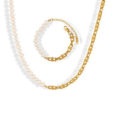 Bowknot Choker Freshwater Pearl Necklace YS498