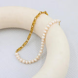 Bowknot Choker Freshwater Pearl Necklace YS498