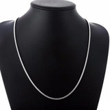 Tibetan Silver Snake Chains Necklace Women Allergy Jewelry