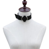 ZIMNO Cosplay Slave Collar Velvet Neck Chain Necklace