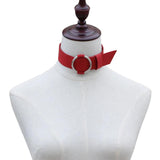 ZIMNO Cosplay Slave Collar Velvet Neck Chain Necklace