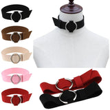 ZIMNO Cosplay Slave Collar Velvet Neck Chain Necklace