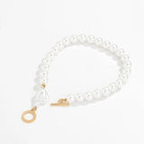 Pearl Beads Choker Necklace for Women Short Collar Jewelry on Neck